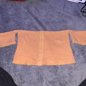 Nude off the should top